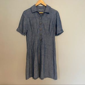 PAPERDENIM & CLOTH chambray jean button up dress